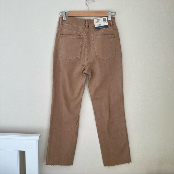Patti High Rise Straight Leg Jeans In Teddy Taupe size 25 - Picture 4 of 14